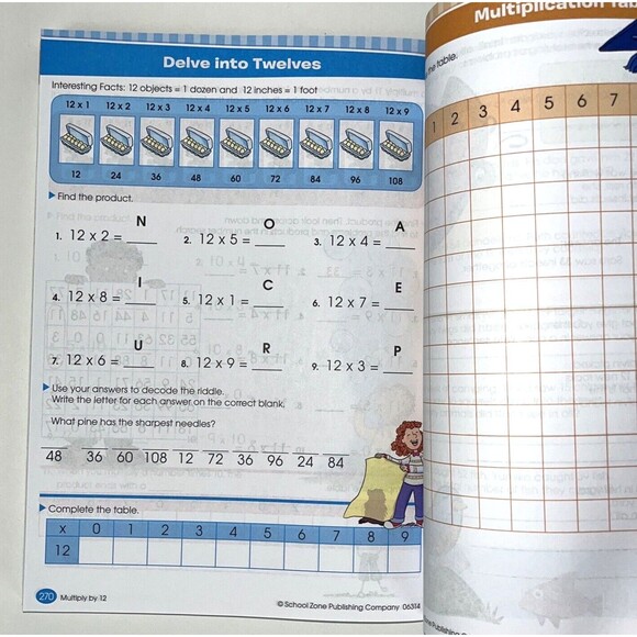 School Zone - Big Third Grade Workbook - 320 Pages Ages 8 to 9 3rd Grade Read... - Picture 10 of 13